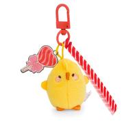 Molang 62777 - Grazioso ciondolo per borse a forma di Piu Piu in tessuto peluche, portachiavi per borsa, zaino e auto, 4 cm, giallo