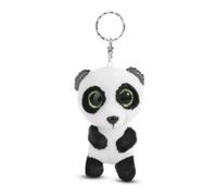 NICI Portachiavi GLUBSCHIS Panda Peppino 9cm bianco - Dolcissimo ciondolo sostenibile a forma di animale con anello per cordini e pendenti