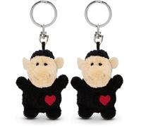 NICI Portachiavi Pecora nera con il cuore 5cm (Confezione da 2)