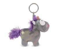 NICI- Portachiavi Theodor & Friends Unicorno Star Bringer 10cm Green, Colore Grigio, 48621