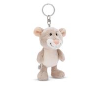 NICI Portachiavi Topo 10 cm grigio - Dolcissimo ciondolo a forma di animale con anello per cordini e pendenti