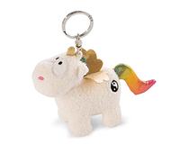NICI- Portachiavi Unicorno Rainbow Yang 10cm, Colore Bianco/Colorato, 10 cm, 47371