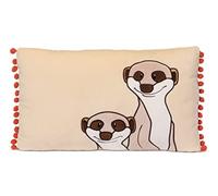 NICI- Rectangular Cushion Suricato 43x25cm Green, Colore Beige, 48747