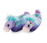 NICI Starjumper Pantofole a Tema Pony Misura 38-41 (L) - Calde Calzature con Animali in Peluche con Suole, Bambine e Adulti - Suola Antiscivolo, Colore (47853