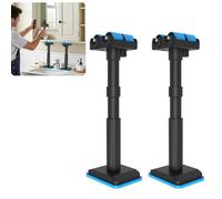 Niciksty 2 pezzi Telescopiche di Supporto Rapido con Rullo, 19-44 cm, Regolabile, supporto per armadietti, Supporto Fino a 200 kg, per Armadio, Divano, Mobili, Scrivania