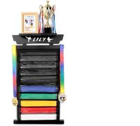 Niciksty Espositore per Cintura Karate, per 12 Cinture, Design Antipolvere, Espositore per Cintura Taekwondo per Arti Marziali, Karate, Taekwondo