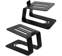 Niciksty Supporti per Altoparlanti da Tavolo per Altoparlanti da Scaffale di Piccole e Medie Dimensioni, 1 Paio di Supporti per Altoparlanti da Scrivania in Metallo, Supporti per Diffusori da
