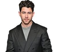 Nick Jonas (Black Suit) Half Body Buddy Cutout