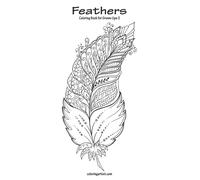Nick Snels Feathers Coloring Book for Grown-Ups 2 (Tascabile) Feathers