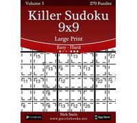Nick Snels Killer Sudoku 9x9 Large Print - Easy to Hard - Volume 5 - (Tascabile)