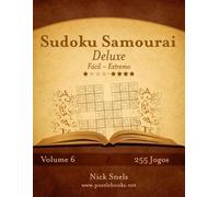 Nick Snels Sudoku Samurai Deluxe - Fácil ao Extremo - Volume 6 - 255 (Tascabile)