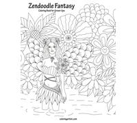 Nick Snels Zendoodle Fantasy Coloring Book for Grown-Ups 1 (Tascabile)