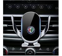 NICKAL Auto Porta Telefono Cellulare, per Alfa Romeo Stelvio SUV 2017 2018 2019 Estensibile Bocchette Stabile e Robusto 360° Rotazione Braccio 2023,Wireless Charging