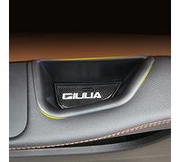 NICKAL Scatola portaoggetti bracciolo Maniglia Auto per Alfa Romeo Giulia con Tappetino Antiscivolo Accessori Interni Auto