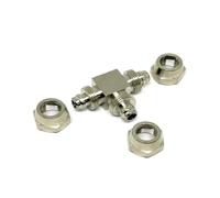 Nickel Plated Brass Quick Connector Air Hose Fitting Fit 4mm Outer Diameter Hose