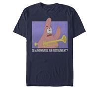 Nickelodeon Big & Tall Spongebob Squarepants Mayonnaise - Maglietta da uomo a maniche corte, blu navy, taglia 3XL, Navy Blue Heather, 3XL grande alto