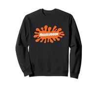 Nickelodeon Classic Orange Splat Bold Retro Logo Art Felpa