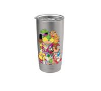 Nickelodeon Full Cast si accumulano l'uno sull'altro Bicchiere termico in acciaio inox doppia parete