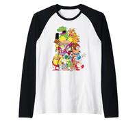 Nickelodeon Full Cast Si accumulano l'uno sull'altro Maglia con Maniche Raglan