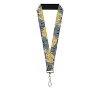 Nickelodeon Keys,Keychain,Wallet,ID Card Holder,with Quick Release Lanyard- Full