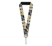 Nickelodeon Keys,Keychain,Wallet,ID Card Holder,with Quick Release Lanyard- Full