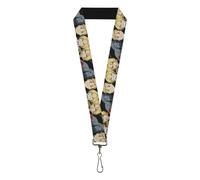 Nickelodeon Keys,Keychain,Wallet,ID Card Holder,with Quick Release Lanyard- Full