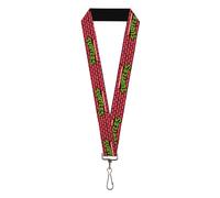 Nickelodeon Lanyard, Teenage Mutant Ninja Turtles Brick Title Logo Red, Elastic