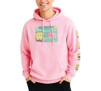 Nickelodeon Men’s Spongebob And Patrick Fleece Sweatshirt - Men And Women’s Unisex Pullover Hoodie (Size: S-XL), Size XX-Large, Spongebob Pink