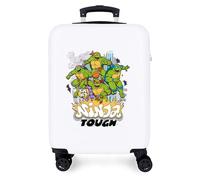 Nickelodeon Ninja Attack Valigia per Bambini Rigida Chiusura a combinazione Laterale 4 Ruote Bagaglio a Mano è realizzato in ABS, un materiale rigido e leggero. Joumma Bags., bianco, Taglia unica