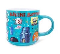 Nickelodeon SpongeBob SquarePants Bikini Bottom Tazza in ceramica | Tazza da caffè per espresso, tè, cacao | Contiene 370 ml