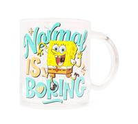 Nickelodeon Spongebob Squarepants " Normal Is Boring " Vetro Tazza Contiene
