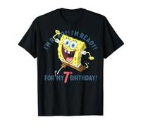 Nickelodeon SpongeBob SquarePants Ready For My 7th Birthday Maglietta