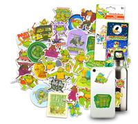 Nickelodeon TMNT Decals - Set di adesivi Tartarughe Ninja, con 100 decalcomanie TMNT assortite per laptop, telefoni cellulari, bottiglie d'acqua e altro ancora, decalcomanie TMNT