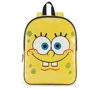 Nickelodeon Zaino per bambini da 38,1 cm | Fantastica borsa per libri per ragazzi | Cinghie imbottite e ampio scomparto con cerniera, Spongebob Giallo, 15 Inch