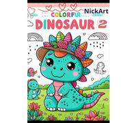 NickLuArte Livro de Colorir para Crianças: Dinossauros 2