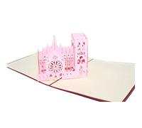Nicknocks Francia, Notre, Dame, cattedrale, parigi, cartolina 3D, intaglio, vuoto, biglietti d'auguri