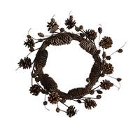 Nicknocks Ghirlanda di pigna artificiale da appendere alla porta, ghirlanda di Natale per la decorazione della casa