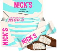 NICKS Keto Bar Coconut, Barretta Di Cocco Con Cioccolato Senza Zuccheri Aggiunti