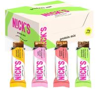 Nicks Protein Bar Mixed Box 9pz Burro di Arachidi Caramello Nocciola Arachidi...