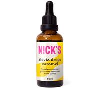 NICKS Stevia Liquida Gocce di Caramello (50ml) Dolcificante Liquido Zero Calorie Dieta Chetogenica Senza Zucchero Senza Glutine Low Carb Alternativa al Sostituto dello Zucchero
