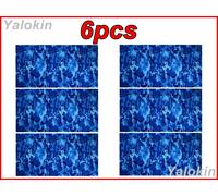 NICKSTON 6 Pezzi Sciarpe Camo Blu Family Pack Elastic Print Gaiter N206