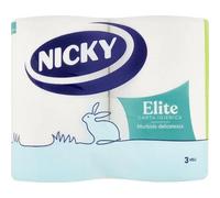 NICKY 7 CONFEZIONI - CARTA IGIENICA ELITE 3 VELI PZ.4 NEW 0000000447274