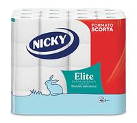 Nicky Elite, 48 Rotoli di Carta Igienica a 3 Veli