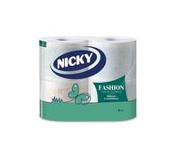 Nicky Fashion - 4 Rotoli di Carta Igienica a 4 Veli