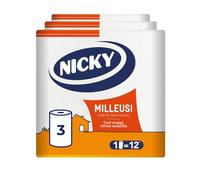 Nicky Milleusi, 3 Maxi Rotoli di Carta Assorbente a 2 Veli
