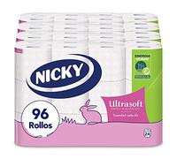 Nicky Ultrasoft - Carta igienica, 96 rotoli