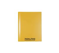 Nicky's Folder® - Cartella per comunicatori in inglese, resistente agli strappi, in plastica flessibile, 2 tasche interne, 2 custodie esterne, carta formato lettera, colore singolo (24 pezzi) (giallo)