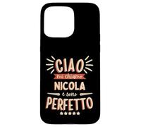 Nicola Idea Regalo Personalizzata Nome Divertente Custodia per iPhone 15 Pro Max