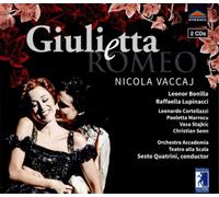 Nicola Vaccaj Nicola Vaccaj: Giulietta E Romeo (CD) Album