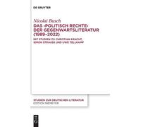 Nicolai Busch Das >politisch Rechte (Copertina rigida)